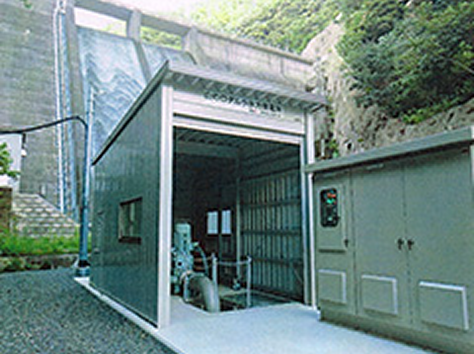 山の口ダム小水力発電所（山口県萩市）
