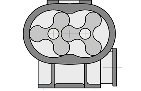 Three-lobed blower image