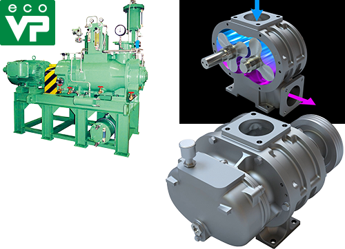 クリュー式ドライ真空ポンプMDP-V イメージ